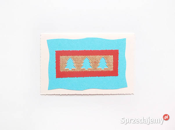 niebieska kartka na Boże Narodzenie świąteczna Olsztyn