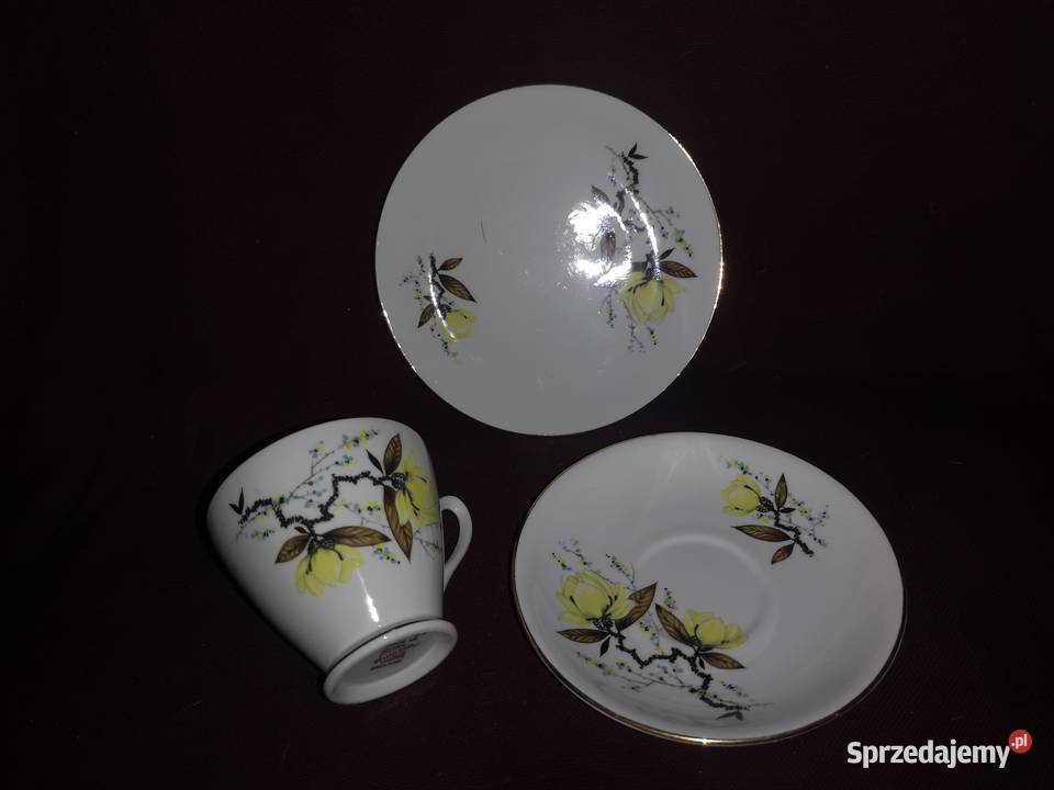 Filiżanka z talerzykiem deserowym Windsor Made Porcelana i szkło Porcelana i szkło