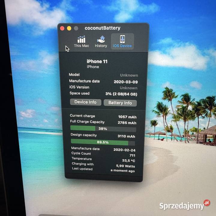 iPhone 11 64GB Black Stan Komplet 100 sprawny 90 Warszawa