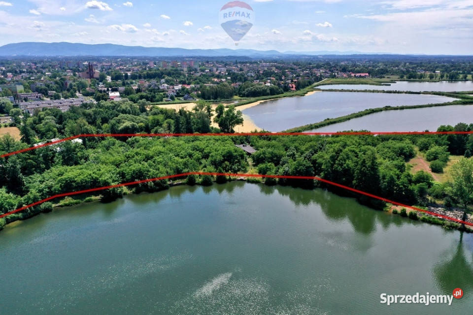 Teren inwestycyjny z dostępem do stawu 46615m2 śląskie Czechowice-Dziedzice