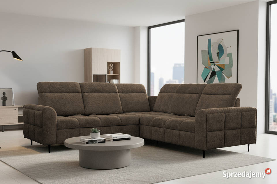 Duży narożnik Velo modne przeszycia ruchome Dom i Ogród Wrocław