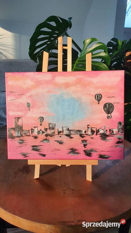 Średnie obrazy 30 x 40 akryl na płótnie Sztuka współczesna Antyki, Sztuka, Kolekcje Dąbrowa Górnicza