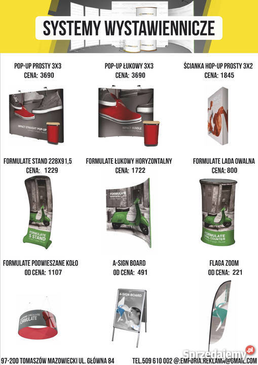 Emporia Reklama systemy wystawiennicze Tomaszów Mazowiecki