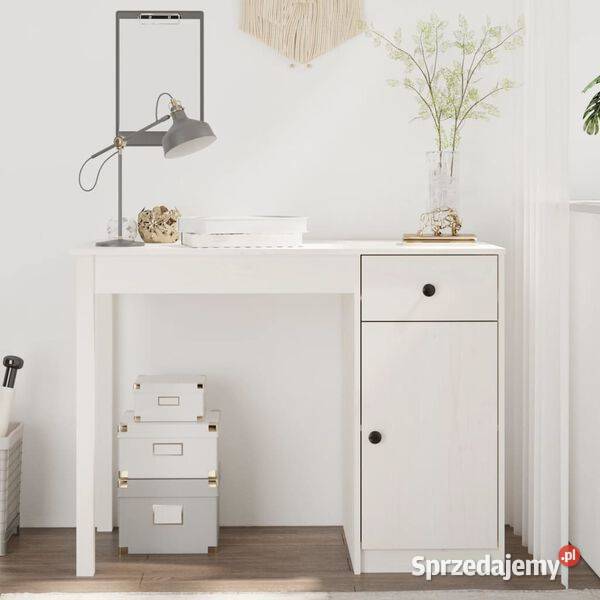 vidaXL Biurko białe 100x50x75 SKU814630