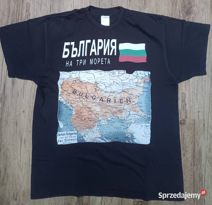 Koszulka TShirt Bułgaria Na trzech morzach retro Odzież sportowa małopolskie Zbylitowska Góra