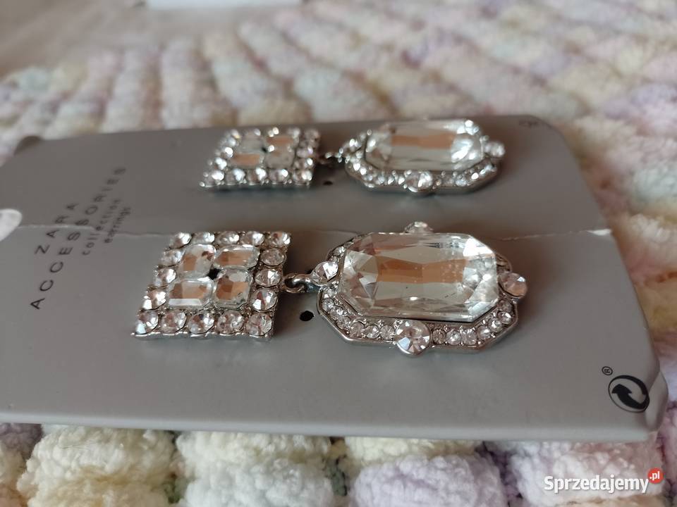 ZARA Bogato zdobione kolczyki wieczorowe z Dla kobiet Kraków