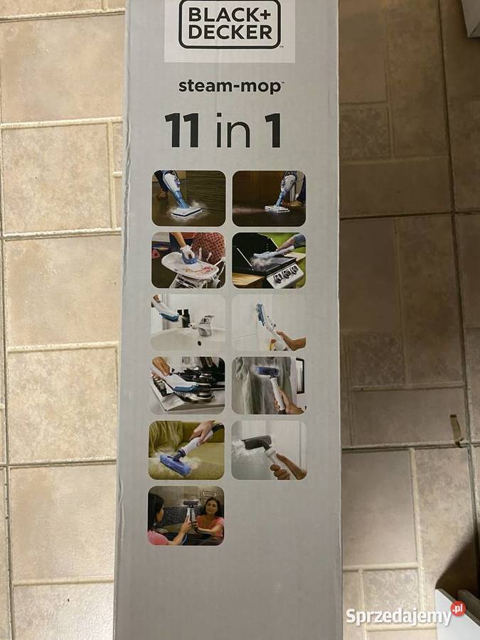 Mop parowy BlackDecker 1300W 11 w 1 z rękawicą