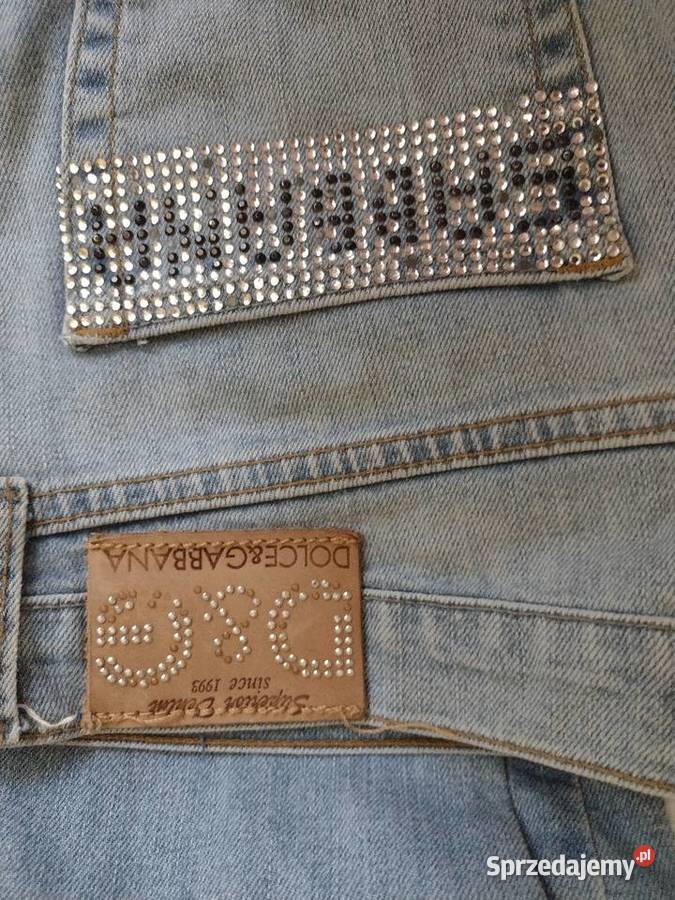 DOLCEGABBANAW34 L32Dżinsowe spodnie jeansy z Długie Kraków sprzedam