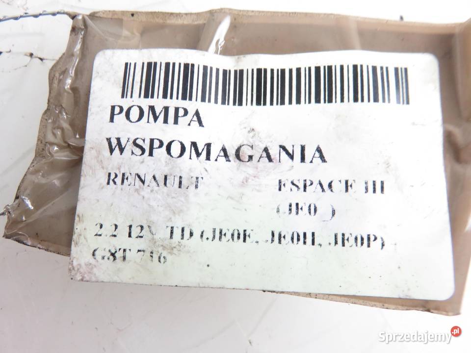 POMPA WSPOMAGANIA RENAULT ESPACE III 22 TD