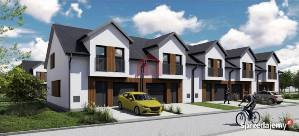 Dom szeregowy 110m2 Rzeszów Porąbki asfalt