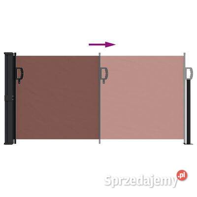 vidaXL Zwijana markiza boczna brązowa 100x300 Warszawa sprzedam