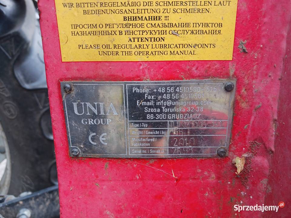 Pług 4 skibowy Unia Tur 35 Boguty-Pianki sprzedam