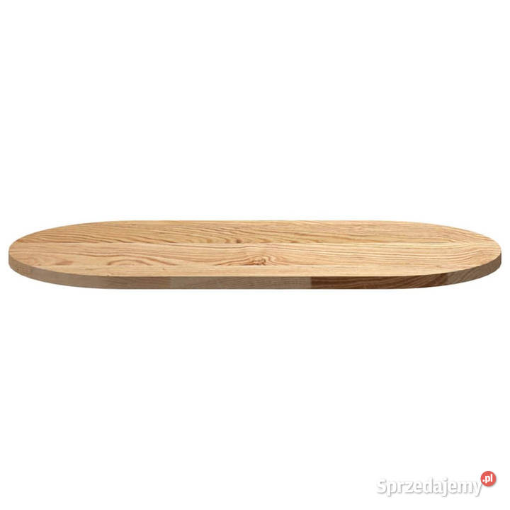 Blat stołu 80x40x2 drewno dębowe owalna