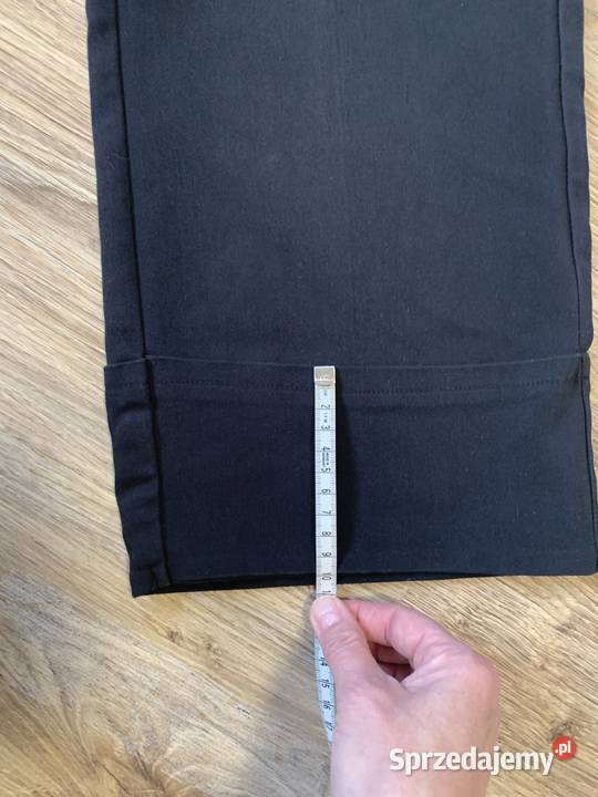 eleganckie szerokie czarne spodnie dziewczynki