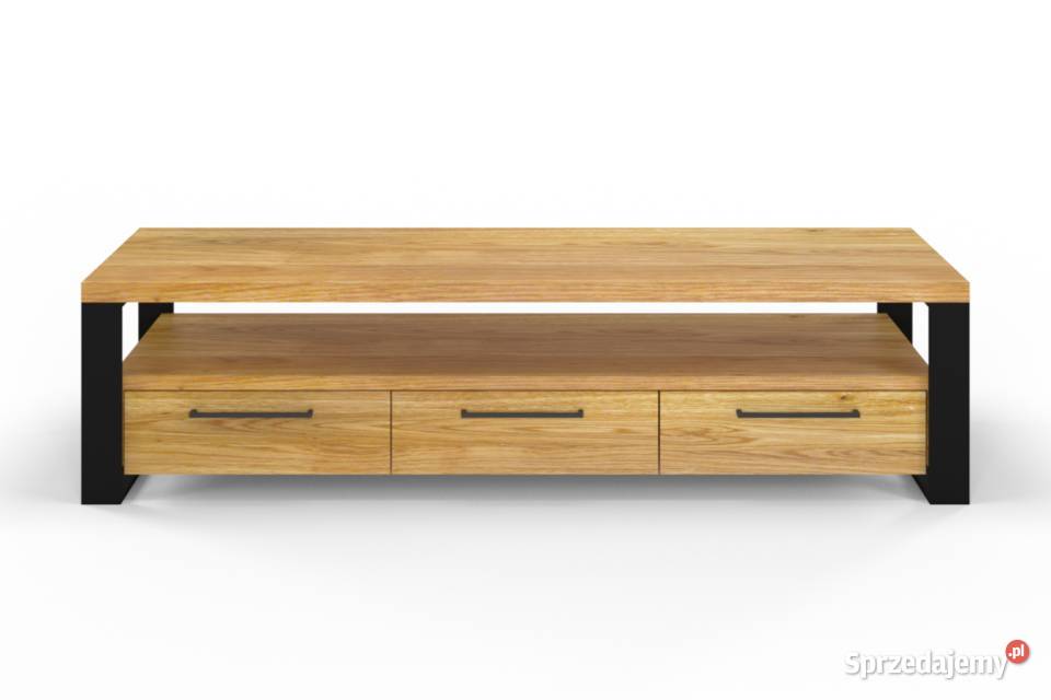 Szafka RTV Loftowa HERMAN z uchwytami mazowieckie