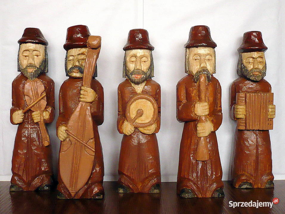 Rzezba ludowa Wiejska kapela mazowieckie Przasnysz