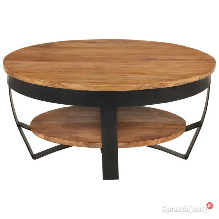 Stolik kawowy 65 x 65 x 32 lite drewno akacjowe mazowieckie Warszawa