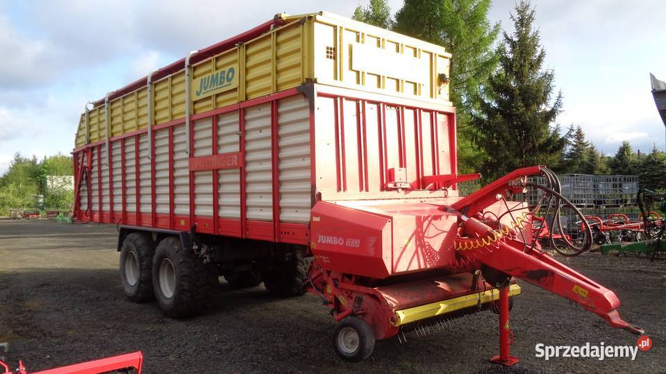 Przyczepa samozbierająca Pottinger Jumbo 8000 Rolnictwo Olszyna