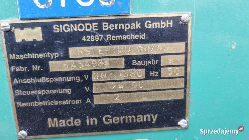 Wiązarka wąskotaśmowa paskarka Signode KRS E100 Karsin