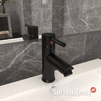 vidaXL Bateria umywalkowa czarne wykończenie Warszawa sprzedam