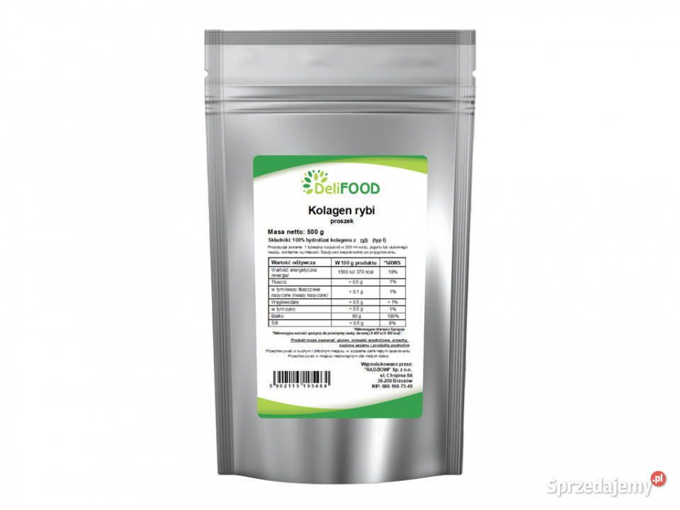 Kolagen rybi w proszku 500g Pozostałe Brzozów