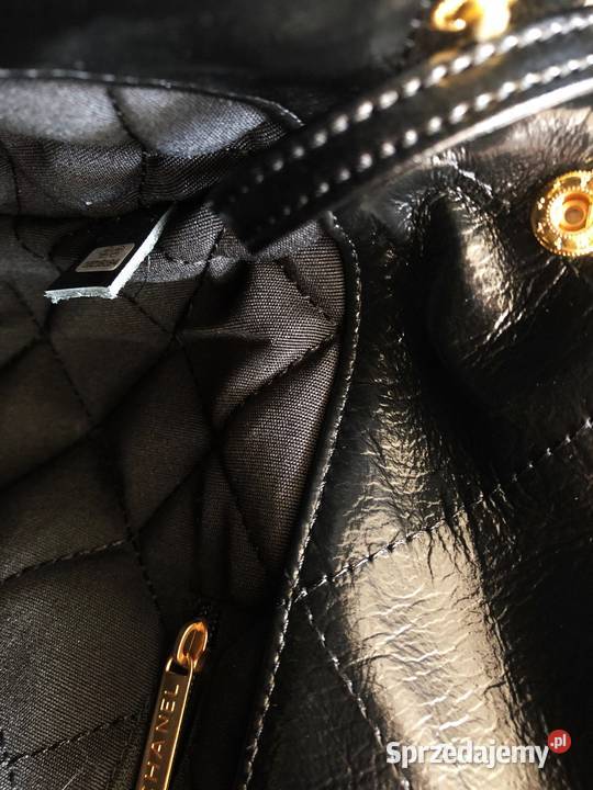 22 calfskin shoulder bag skóra worek chanel Na ramię