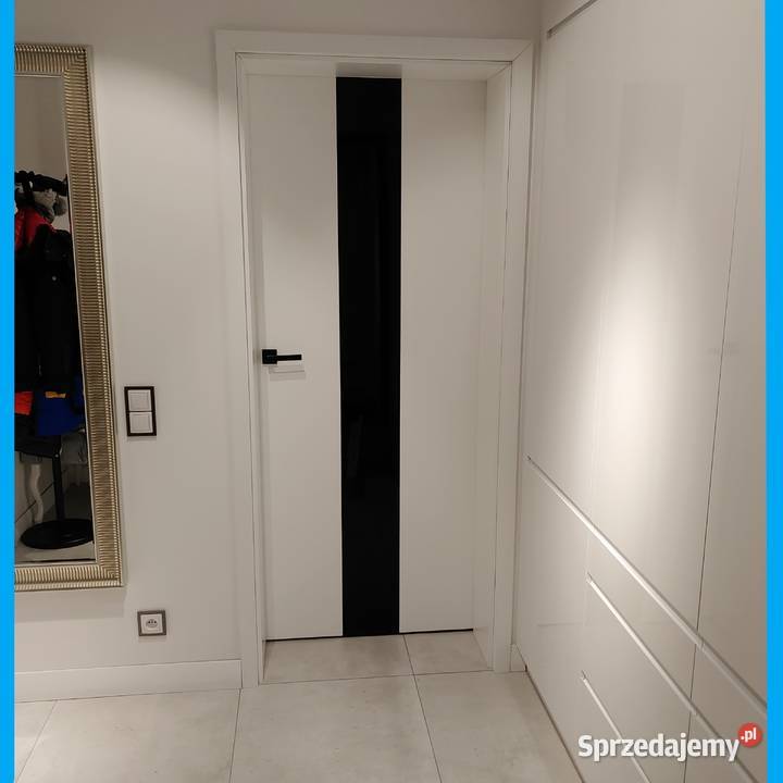 Drzwi Zewnętrzne Wejściowe Drewniane CZARNA Lublin