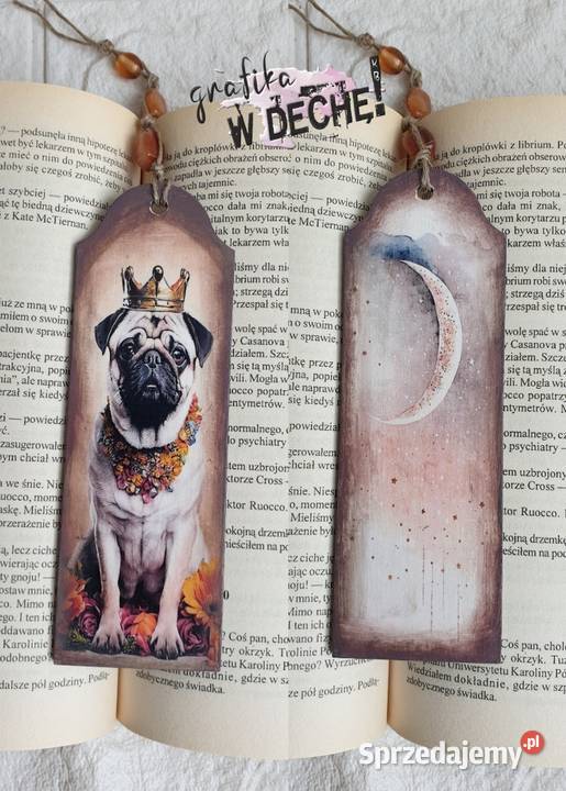Zakładka do książki pies psy decoupage sprzedam