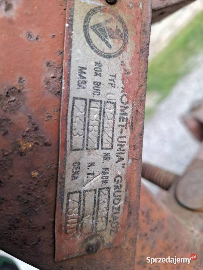 Pług 2 skibowy UniaGrudziądz nieuszkodzony