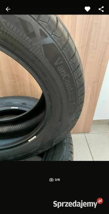 4x Continental Van Contact Eco in 21560R17C lato Samochodowe podkarpackie Niedźwiada