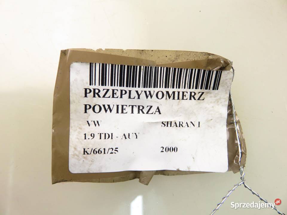 PRZEPŁYWOMIERZ VW SHARAN I 19 TDI F00C2G8661 małopolskie
