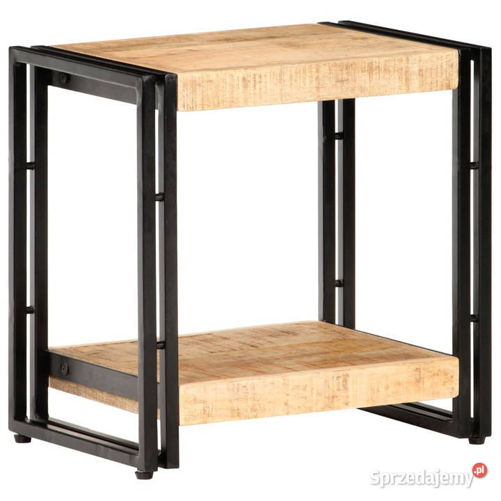 Stolik boczny 40x30x40 surowe drewno mango Warszawa
