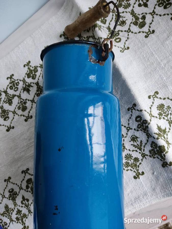 Kanka bańka emaliowana niebieska na mleko 2l opolskie Głuchołazy