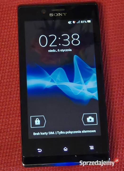 Sony xperia J ST26i czarny sprawny 100 w sieci Częstochowa