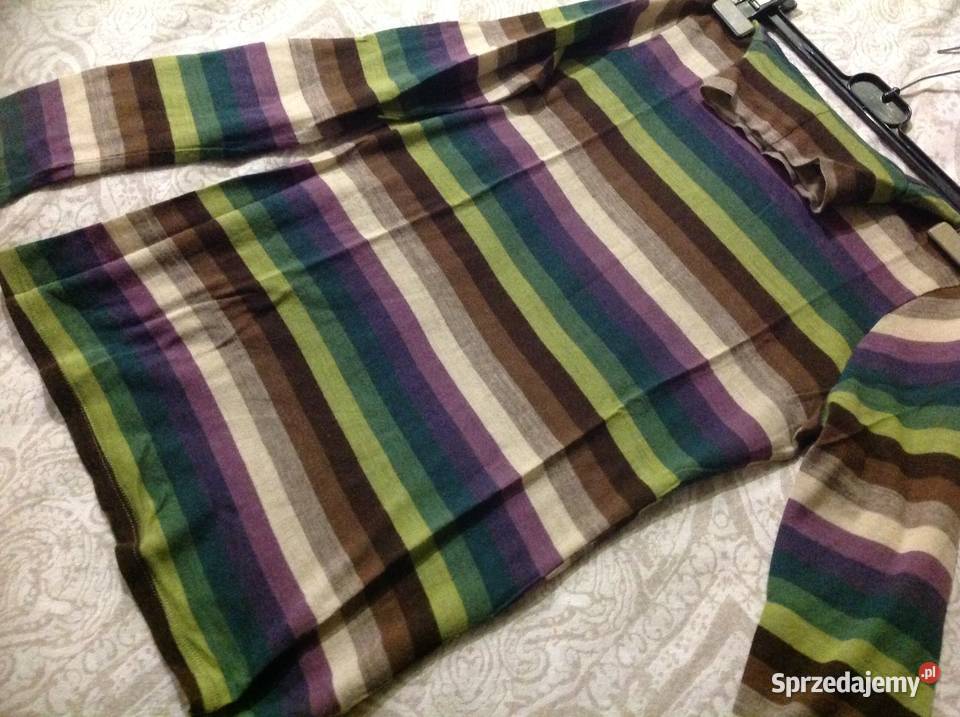 Cienki Golf damski BLU BYBLOS SM Paski Rozmiar 38(M) Nowa Sól