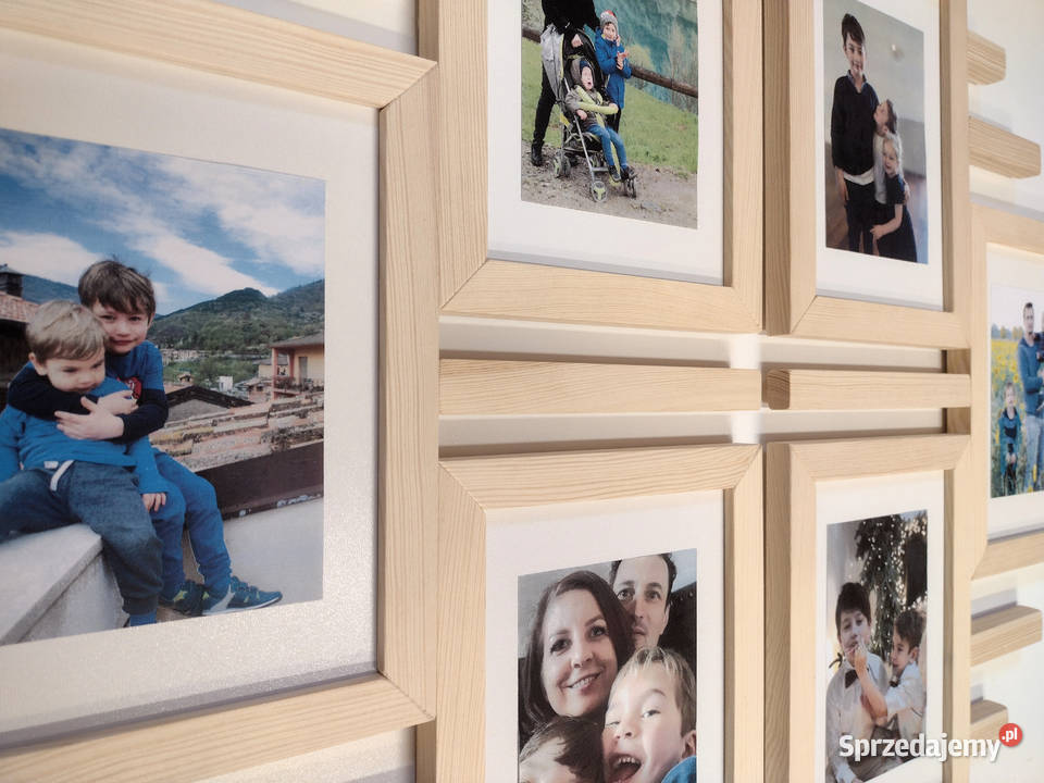 Drewniana Multirama Ramka Na 6 Zdjęć 15x21