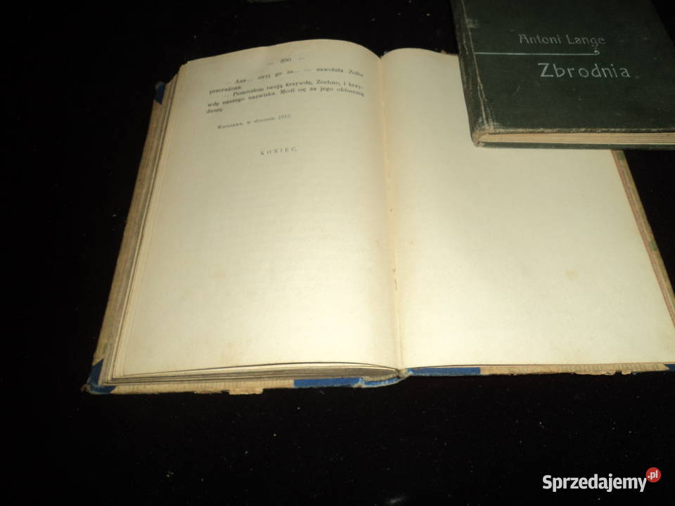 wydanie pierwsze W pętach wolnej miłości 1913r Antykwariat Nowy Sącz