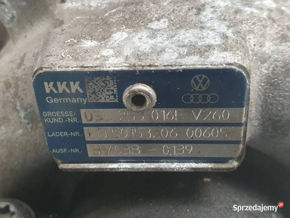VW Tiguan 20 TDI TURBOSPRĘŻARKA 03L253016F Janów