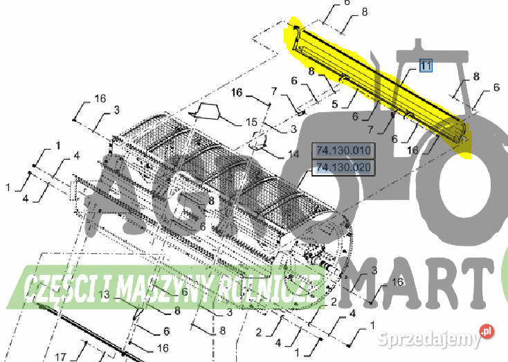 47581648 87688929 BLACHA PŁYTA CNH New Holland dolnośląskie Wichrów