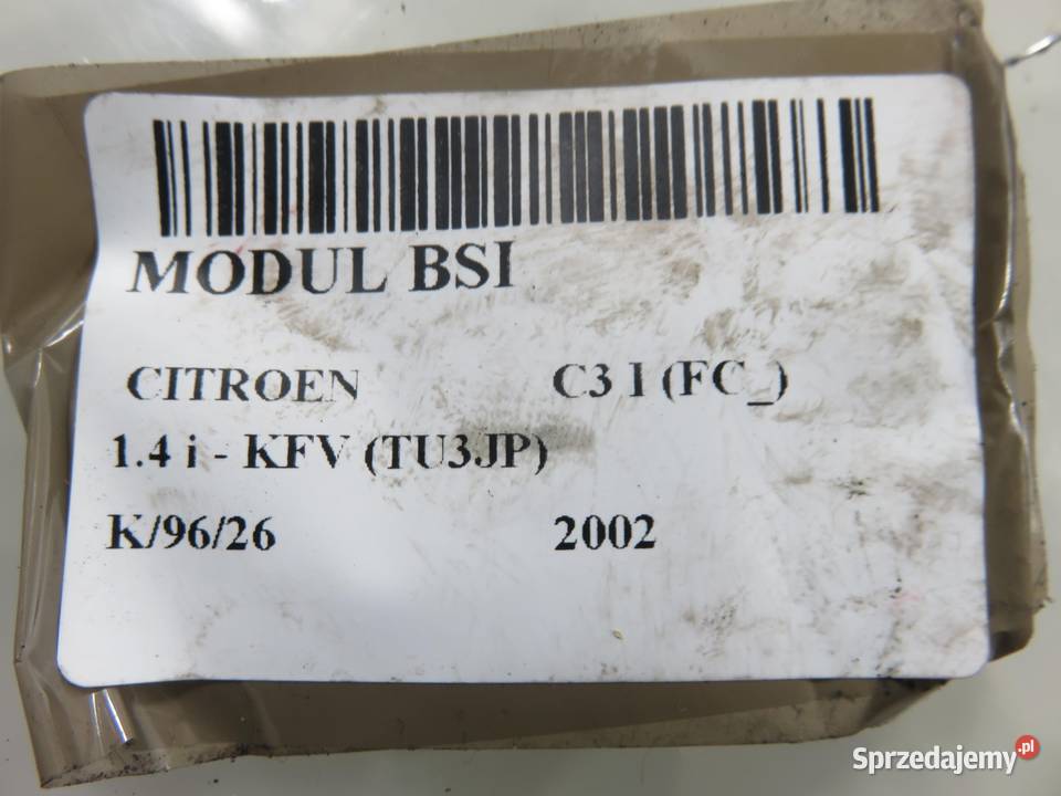 BSI CITROEN C3 I FC 14 i KFV TU3JP S118085200G sprzedam