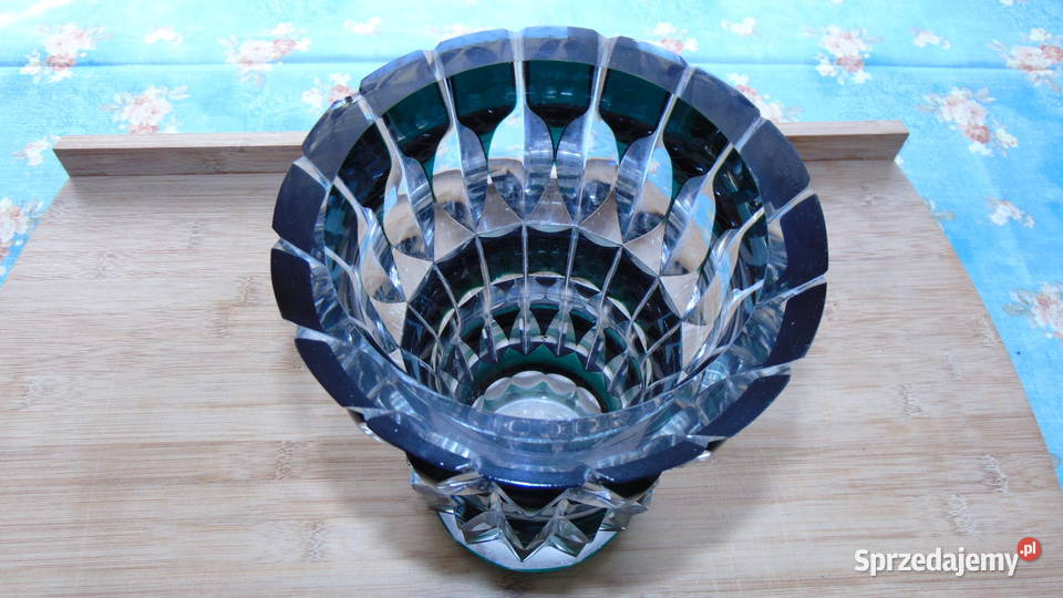 Kryształowy wazon VSL Val Saint Lambert Porcelana i szkło podlaskie Białystok sprzedam