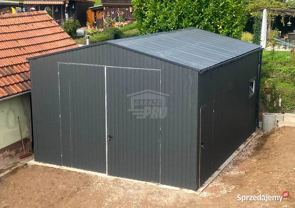 Hala Garaż blaszany 5x5m brama dwuskrzydłowa Rzeszów