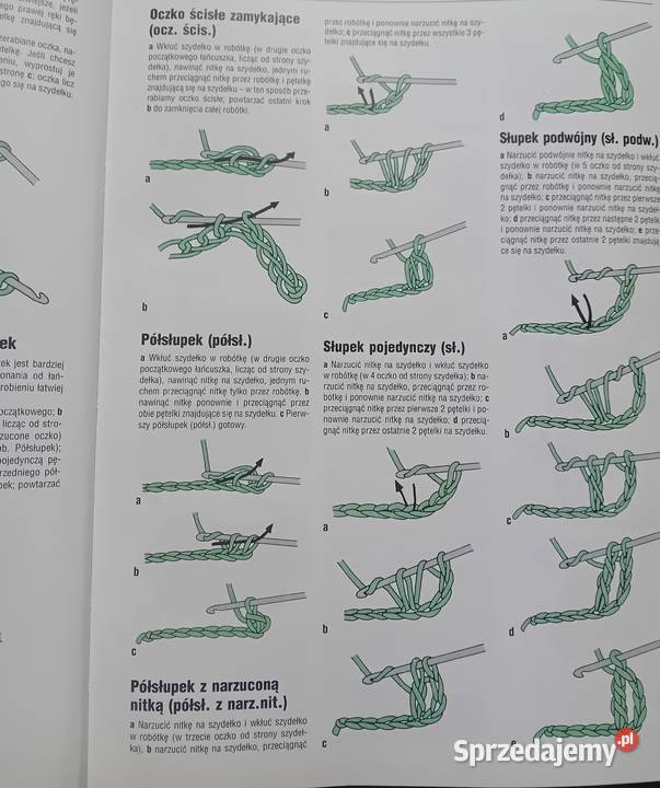 Szydełkowanie 275 splotów Wydawn RM 2004 r Rok wydania 2004 Poradniki, albumy i reportaże wielkopolskie Koźminek