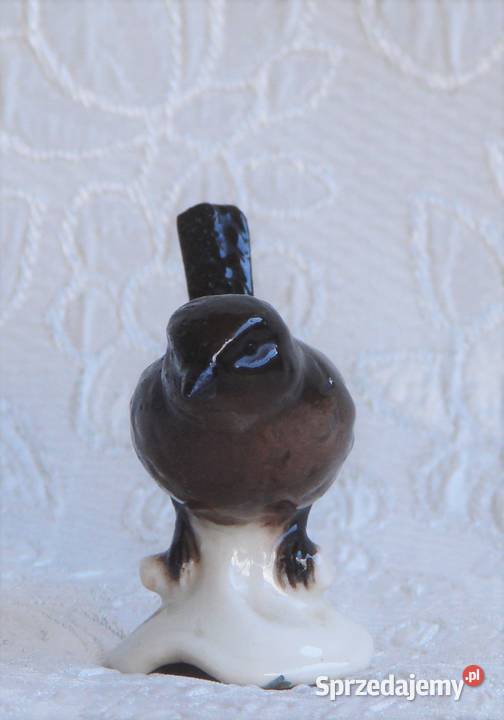 figurka ptak porcelana sygnatura Łuków sprzedam