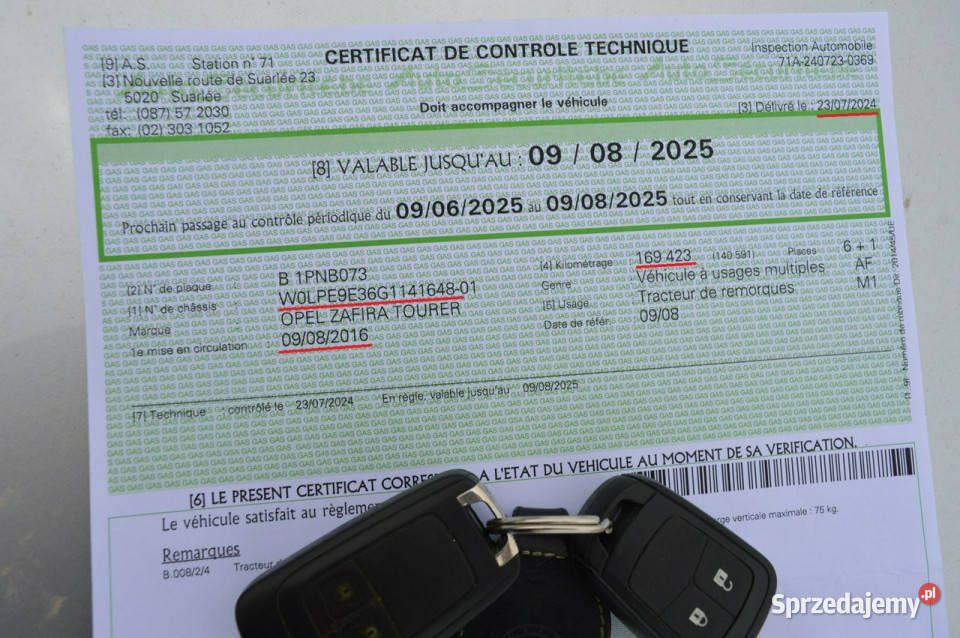 Opel Zafira 16 CDTi 7osób Navi Kamera 186 Euro6b lakier metallic Zafira Hrubieszów