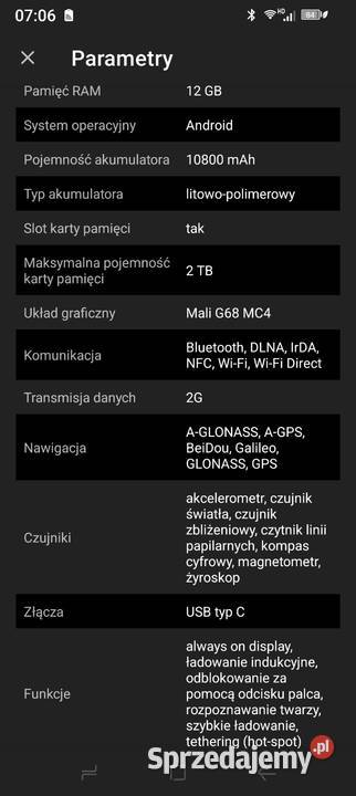 Sprzedam smartfon Doodee V30T małopolskie Tarnów