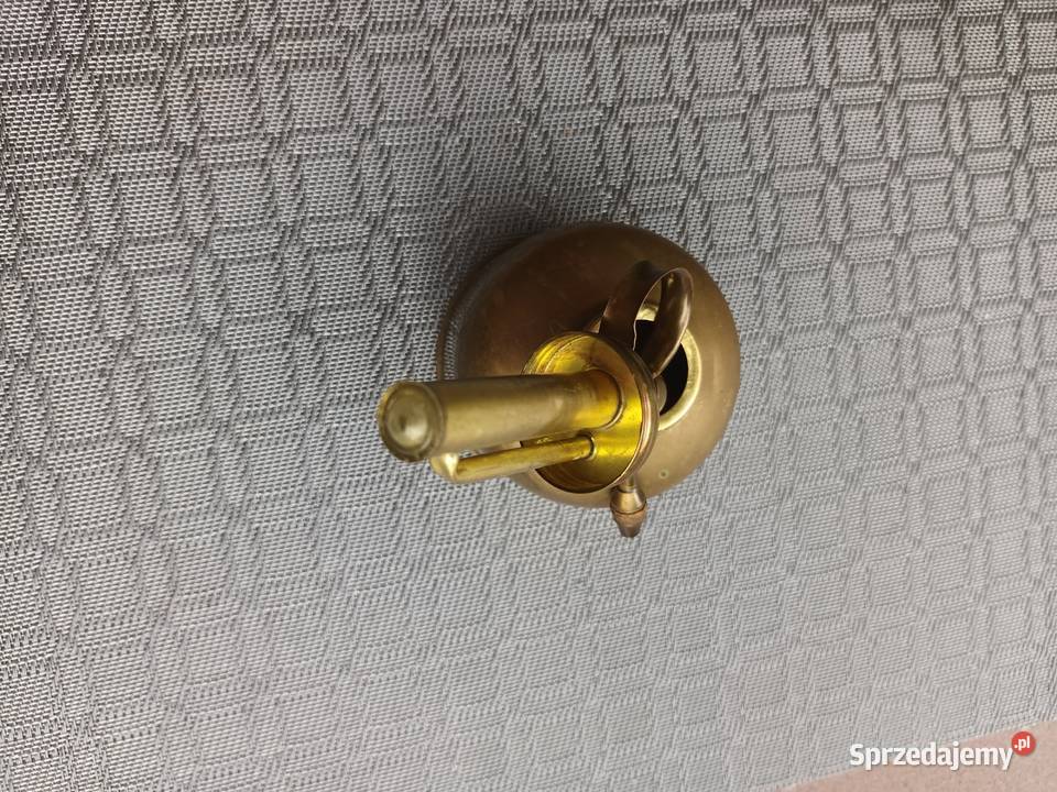 Stara oliwiarka z mosiądzu antyk Aleksandrów Łódzki