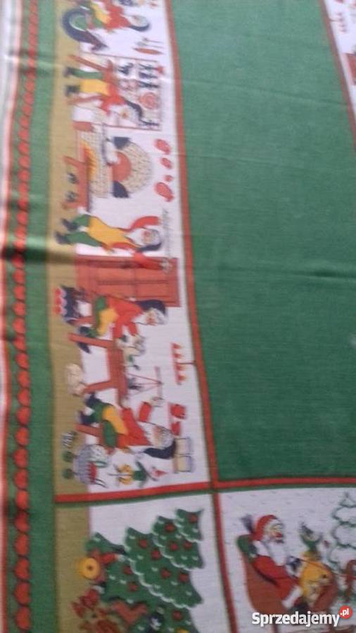 Obrus lniany na Boże Narodzenie