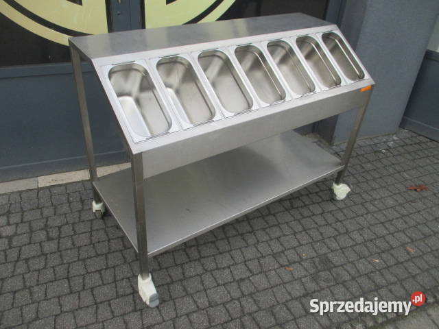 STÓŁ DYSPENSER NA SURÓWKI GASTRONOMICZNY Z PÓŁKĄ wielkopolskie Ostrów Wielkopolski