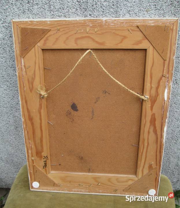 Obraz olejny Pejzaż Szwecja lata 60 sprzedam